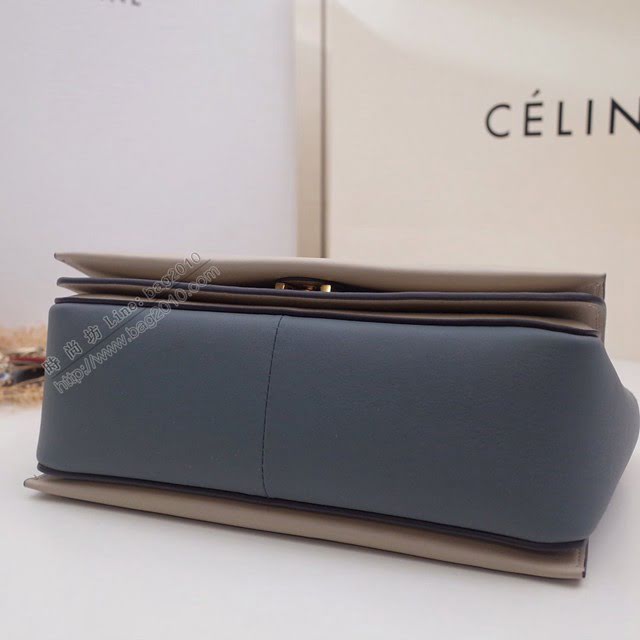 Celine女包 賽琳爆款 香味帶紋路進口小牛皮 CELINE FRAME BAG 可單肩可斜挎 25914  slyd2071